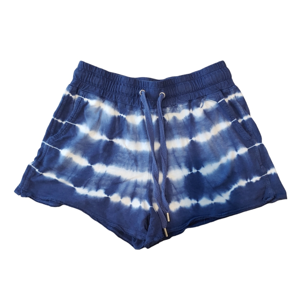 C & C California Blue and White Tie Dye Shorts Size Medium